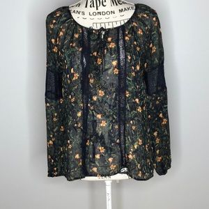 Princess Vera Wang Sheer Lacy Blouse